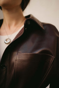 Style Tips: Dark brown leather