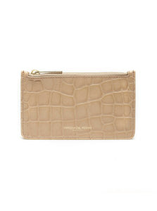 Small Zip Pouch - Embossed Croc