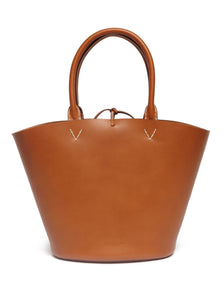 Officina del Poggio leather Medium Cesta bag made in italy